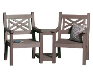 Winawood Speyside Wood Effect Love Seat - New Teak