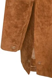 House Of Bruar Ladies Long Suede Jacket