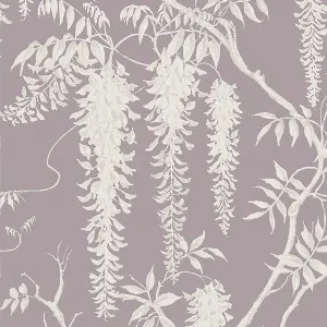 Next Wisteria trails Mauve Smooth Wallpaper