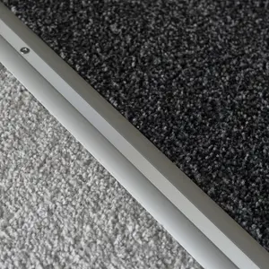 Anodised aluminium carpet profile cover strip door floor bar trim 1000mm x 20mm c68 silver