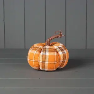 The Satchville Gift Company Tartan Soft Fabric Pumpkin