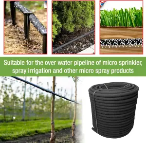 Transform Your Plant Watering 100m Aqua Drop Soaker Hose Drip Pipe-Premium Recycled Rubber LowWater Usage and Efficient Irrigation