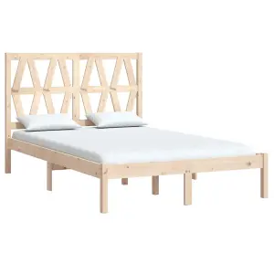 Berkfield Bed Frame Solid Wood Pine 120x200 cm