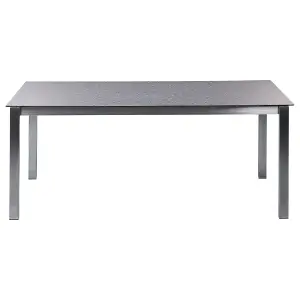 Garden Table Glass Black COSOLETO