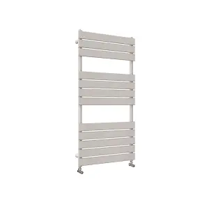 Designer Vertical White Single Panel Towel Radiator (H) 1200mm x (W) 600mm, 2889 BTU.