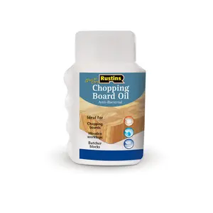 Rustins Chopping Board Oil - 250ml - nourishes and protects chopping boards and worktops