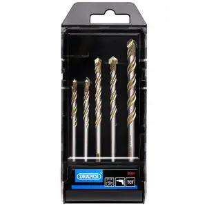 Draper Multi Construction TCT Drill Bit Set (5 Piece) 09101