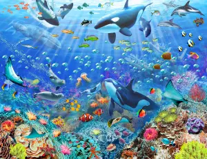 Walltastic Underwater Scene Multicolour Smooth Wallpaper Mural 8ft high x 10ft wide