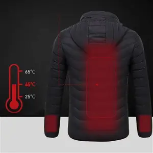 Heated Jacket For Women And Men - Black L