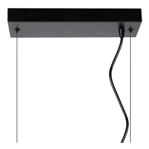 Lucide Fabian Modern Bar Pendant Light - 4xE27 - Black