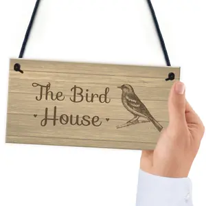 The Bird House Sign Garden Shed Summerhouse Sign Home Gift For Mum Nan