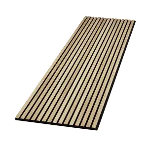 Urban Textures Walnut Acoustic Wall Panel Sound Absorbing Decorative Wooden Slat Wall Panel 2400mm x 600mm x 21mm