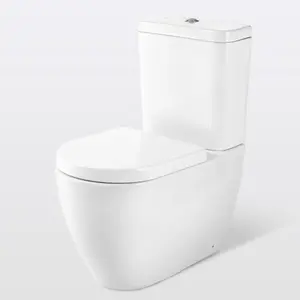 Cooke & Lewis Helena White Close-coupled Toilet with White seat Soft close seat