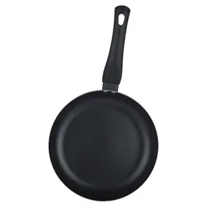 BLAUMANN 3 Pcs Matt Black Colour Frying Pan Set With Soft Touch Handles and 6 Pc Kitchen Tool Set