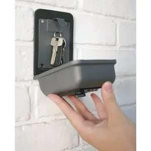 Wall Mounted Mini Combination Key Safe Cabinet - Steel Box - 100 x 145 x 60mm