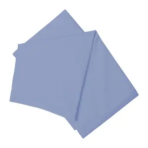 Belledorm Easycare Percale Flat Sheet Sky Blue (King/Superking)