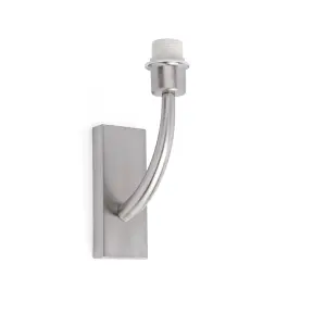 Luminosa Rem 1 Light Indoor Wall Light Satin Nickel - Shade Not Included, E27