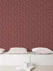 Galerie Natural Fx Red Tessera Embossed Wallpaper