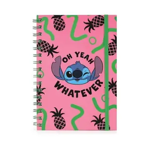 Lilo & Stitch Youre My Fave A5 Wirebound Notebook Blue/Pink/Green (One Size)