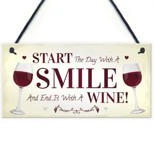 Funny Wine Gift Hanging Kitchen Bar Plaque Wine Lover Gift Gift For Friend