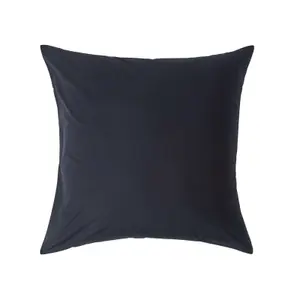 Homescapes Black Continental Egyptian Cotton Pillowcase 200 TC, 60 x 60 cm