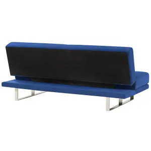 Sofa Bed YORK Navy Blue Velvet