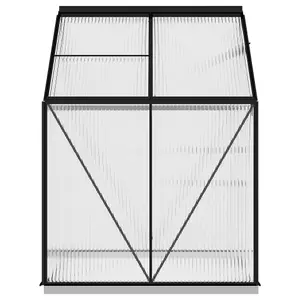 Berkfield Greenhouse Anthracite Aluminium 2.47 m2