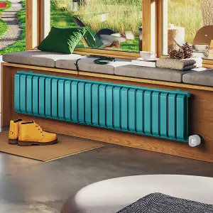 Terma 230V 1kW Teal Smart Horizontal Oil-filled radiator