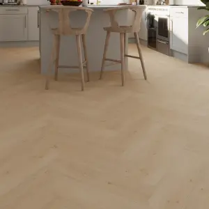 GoodHome Mambo Lulea Knotted Wood effect Synchronic Click vinyl Plank Sample