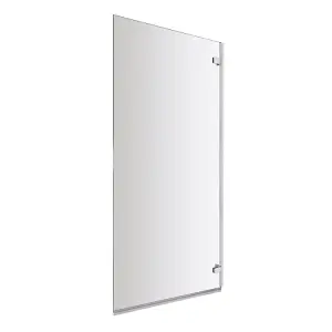 Dezine 5mm Straight Shower Bath Screen with Wall Hinges