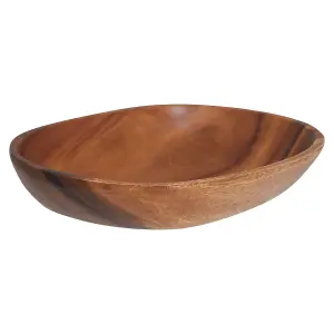 Wooden Oval Mini Tray Bowl Acacia Wood Serving Dish Platter Plate  Dinnerware