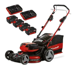 Einhell 47cm Cordless Lawnmower Self Propelled 36V Rotary With Battery And Charger Power X-Change 75L Grass Box GP-CM 36/47 S HW