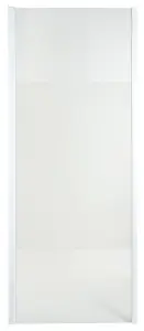 Cooke & Lewis Onega Framed Frosted Fixed Shower panel (H)190cm (W)90cm