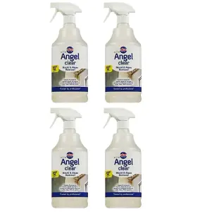 Nilco Angel Clear 4L Mould Algae Remover Cleaner Walls Tiles PVC Patios 4x 1L