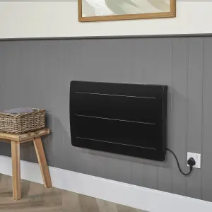 Adam Onyx 1500W Ceramic Core Electric Radiator in Black