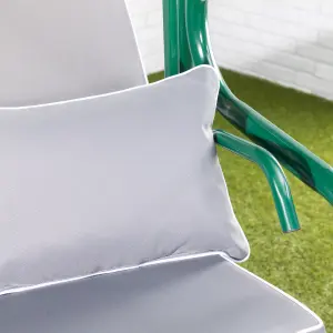 Alfresia Turin Reclining Swing Seat with Green Luxury Cushions