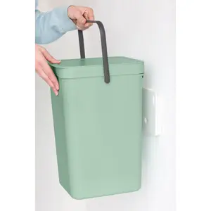 Brabantia Sort and Go 16 Litre Recycling Bin Jade Green