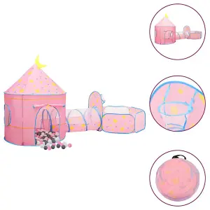 Berkfield Children Play Tent with 250 Balls Pink 301x120x128 cm