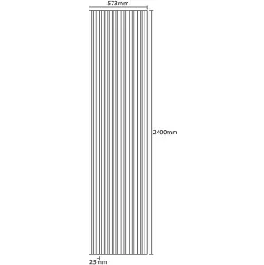 Kraus Smoked Oak Easy-Fit Acoustic Slat Wall Panel - (L) 240cm x (W) 57.3cm - Sample Size Available