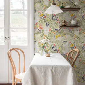 Galerie Sommarang Beige Wild Flowers Wallpaper Roll