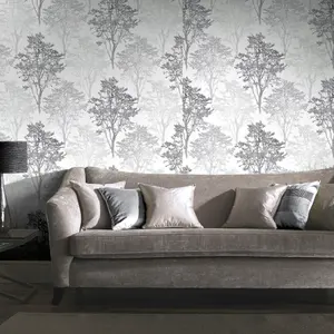 Arthouse Wildwood Mono Wallpaper