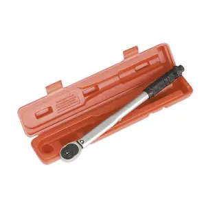 Sealey Torque Wrench Micrometer Style 3/8"Sq Drive 7-112Nm(5-83lb.ft) - Calibrated STW1011