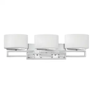 Luminosa Lanza 3 Light Bathroom Over Mirror Wall Light Polished Chrome IP44, G9