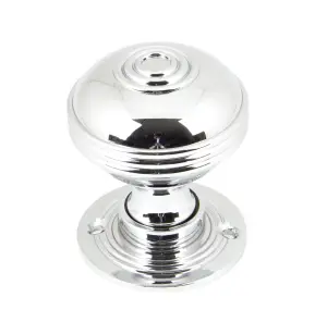 From The Anvil Polished Chrome 50mm Prestbury Mortice/Rim Knob Set