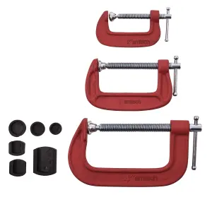 Amtech D0850 3 Piece G-clamp set