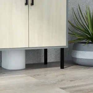 kleankin Bathroom Sink Cabinet, Under Sink Basin Storage Cupboard with Shelf