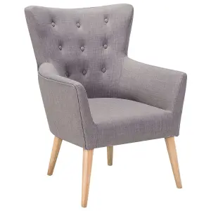 Armchair ANGEN Fabric Light Grey