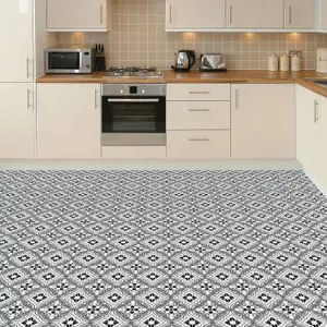 Seamless Antique Floral Tiles Design Self-adhesive kitchen, bathroom, home floor