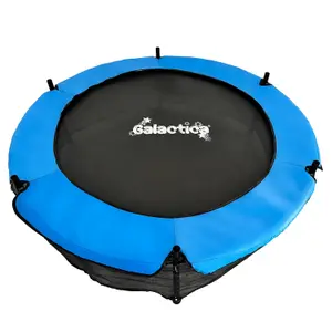 Galactica Mini Trampoline 4.5FT 55inch with Safety Net Enclosure Indoor Outdoor Children Activity Junior Trampoline Blue