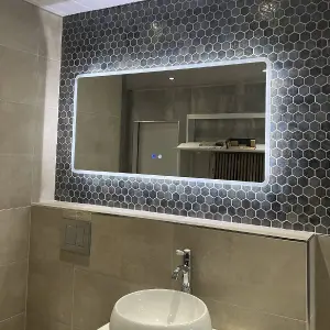 Stream 1200 x 600mm Bluetooth LED Mirror (10706)